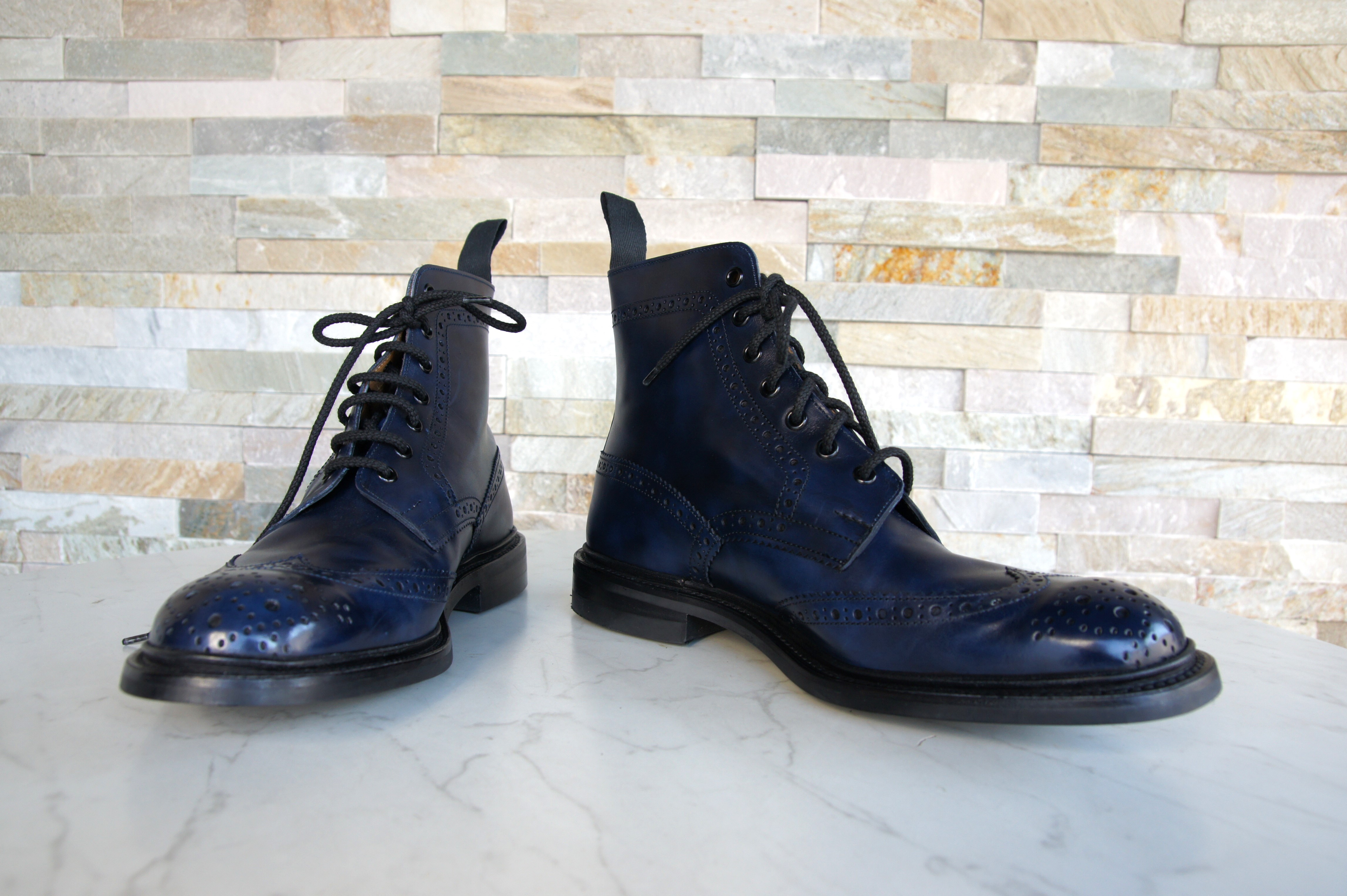 Tricker's ankle boots lace-up shoes  Stow navy