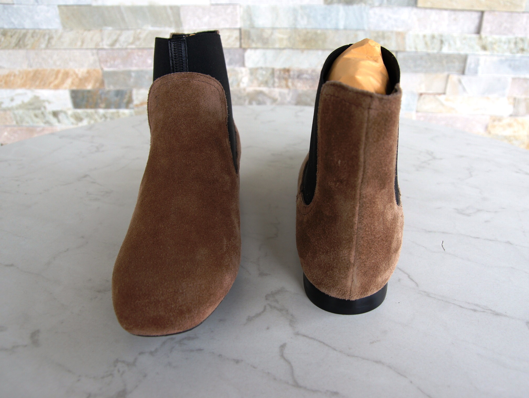 Tod's ankle boots chelsea booties marone black