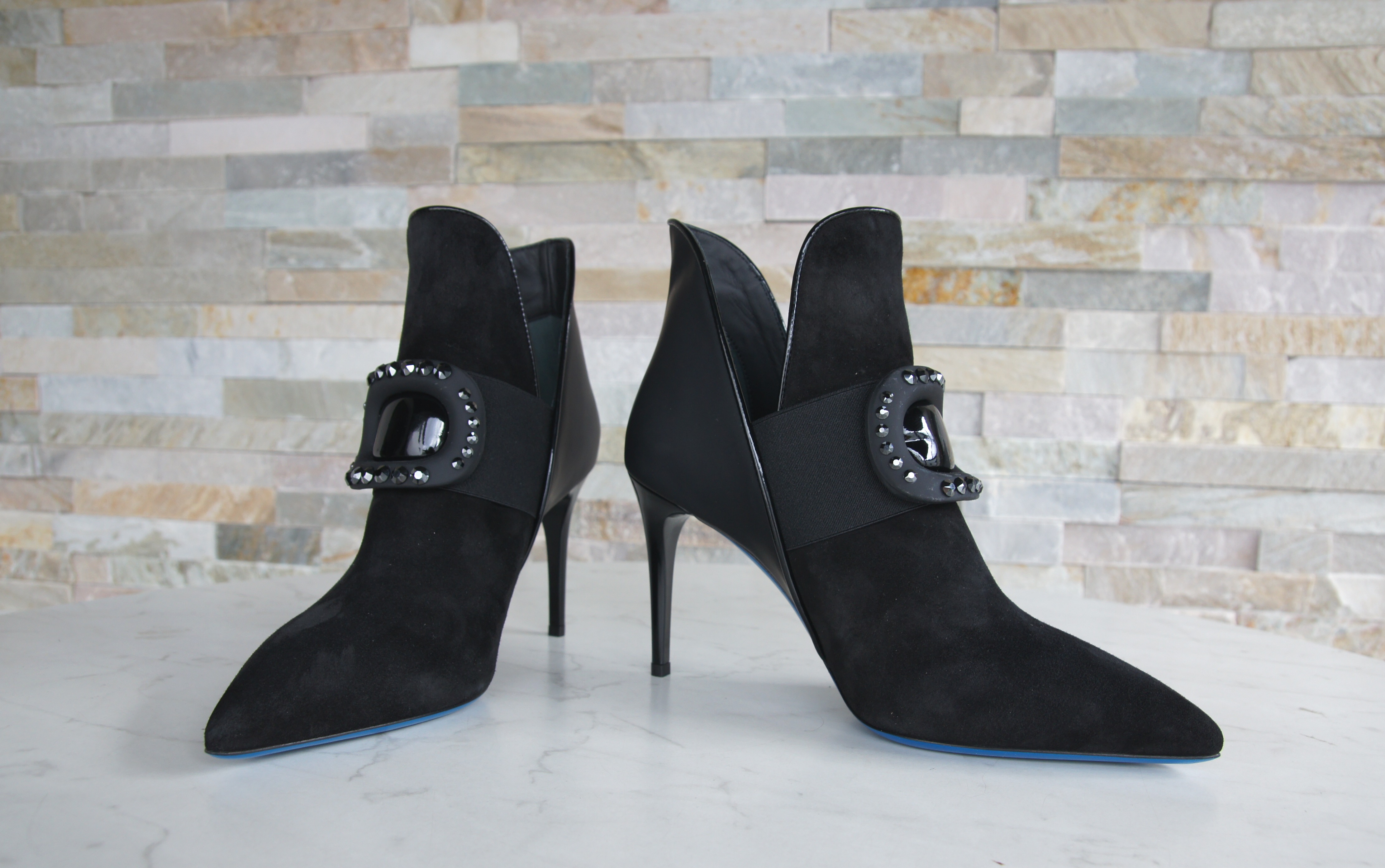 LORIBLU ankle boots booties suede black