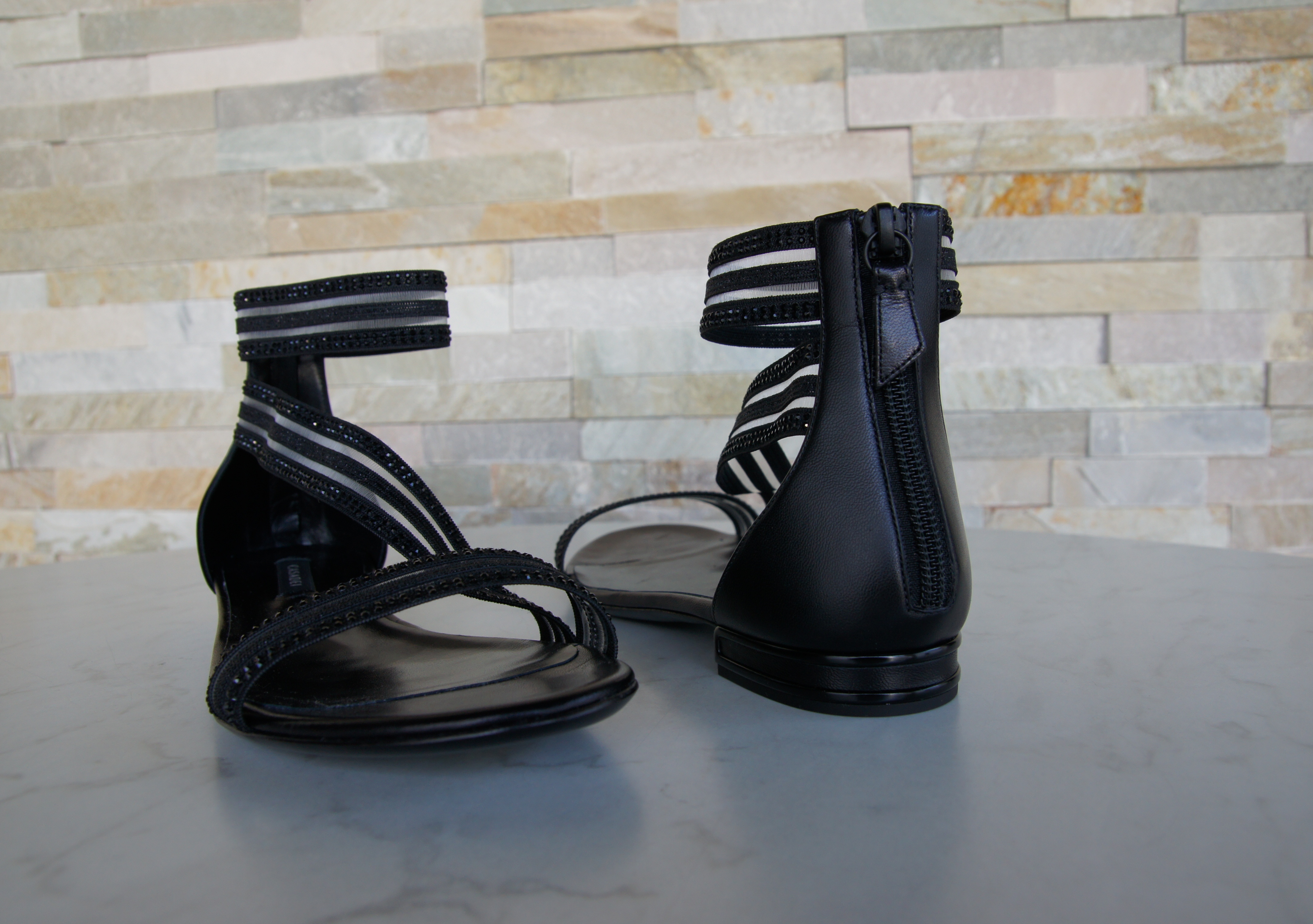 CASADEI Sandalen Sandaletten schwarz