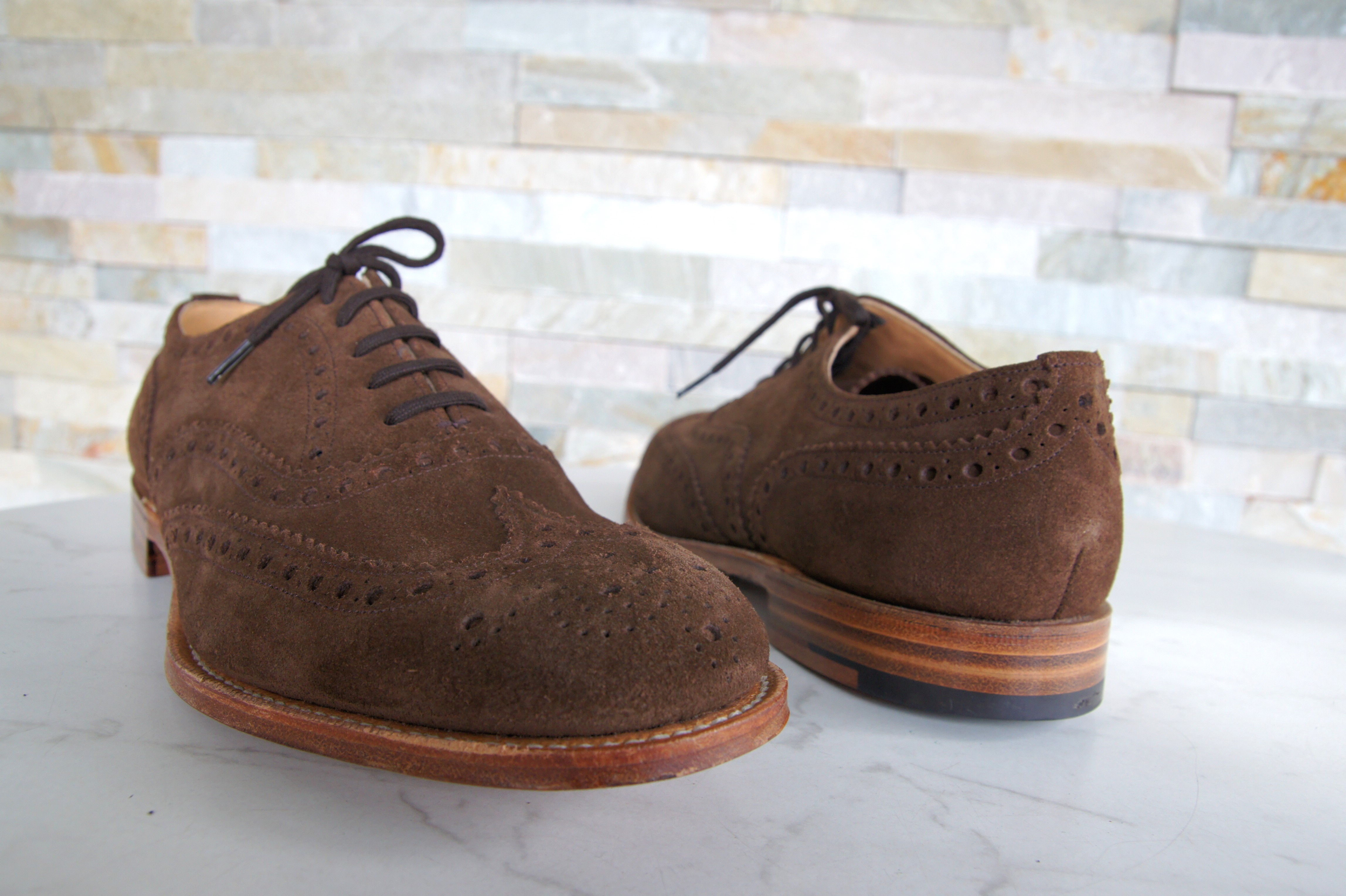 Church's lace -up shoes business suede BURWOOD 2 sigar