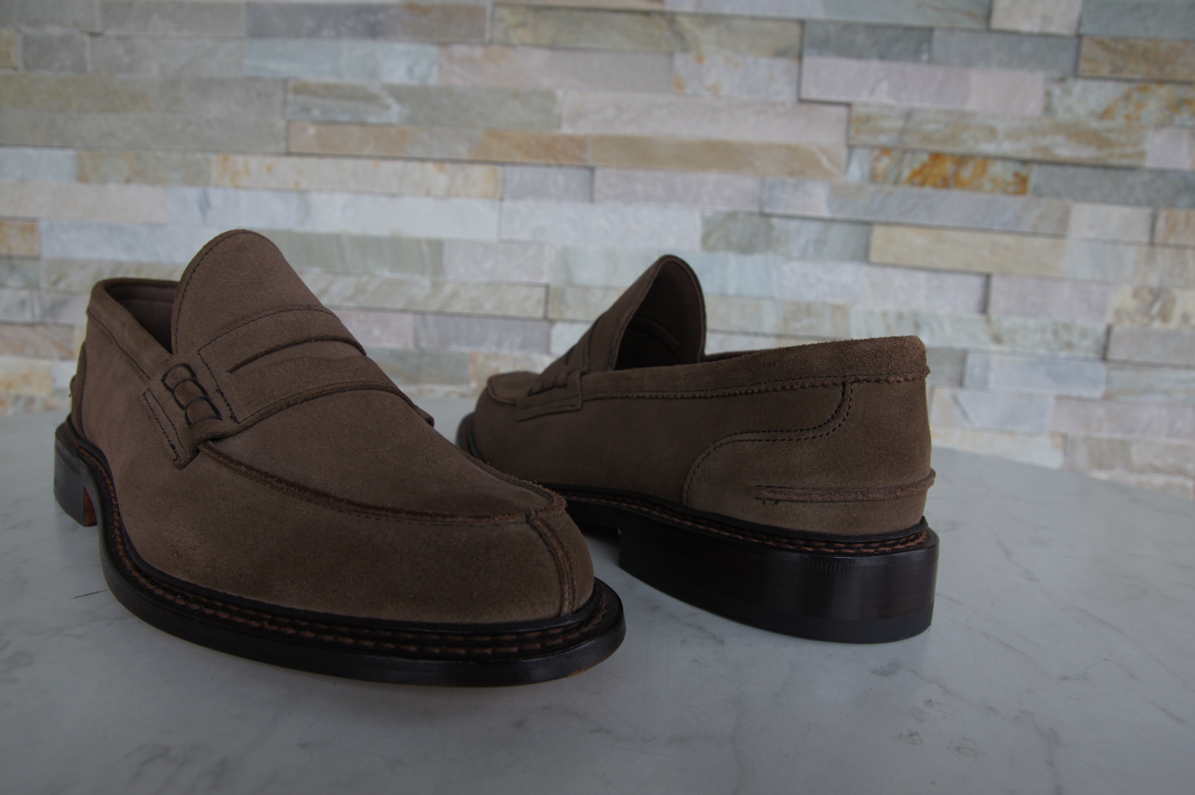 Tricker's Slipper Halbschuhe Mokassins Adam braun