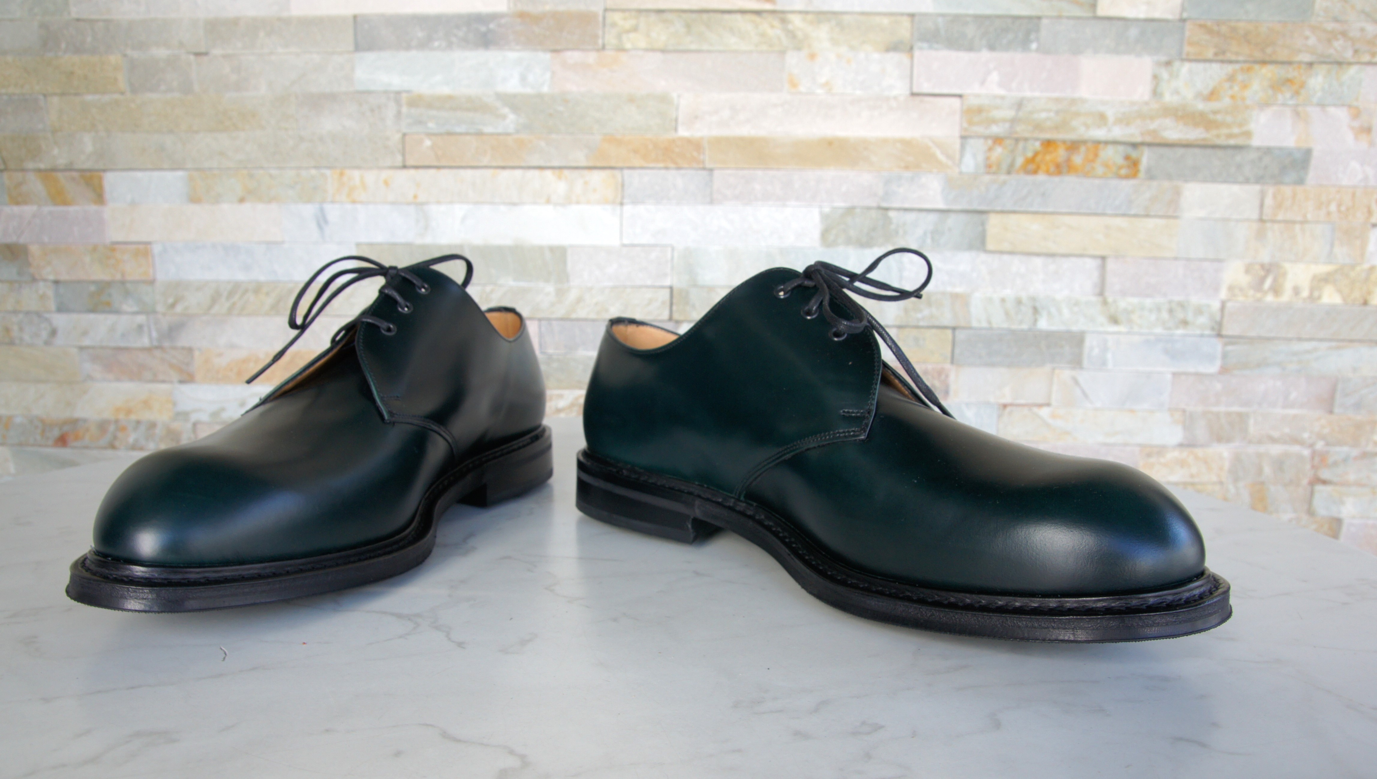 Church's lace -up shoes business Stance dark green