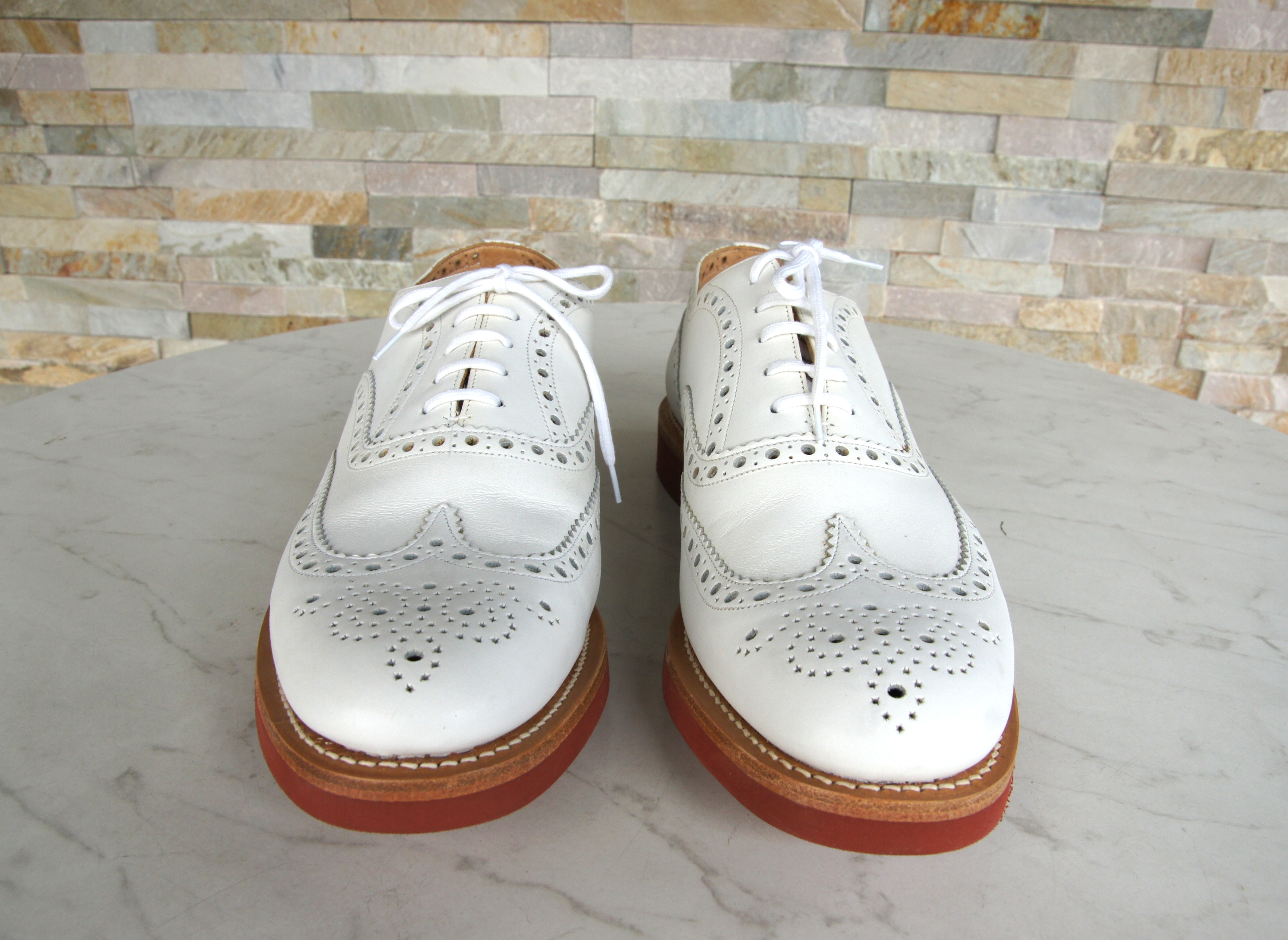 Church's Schnürschuhe Halbschuhe Downton H weiss