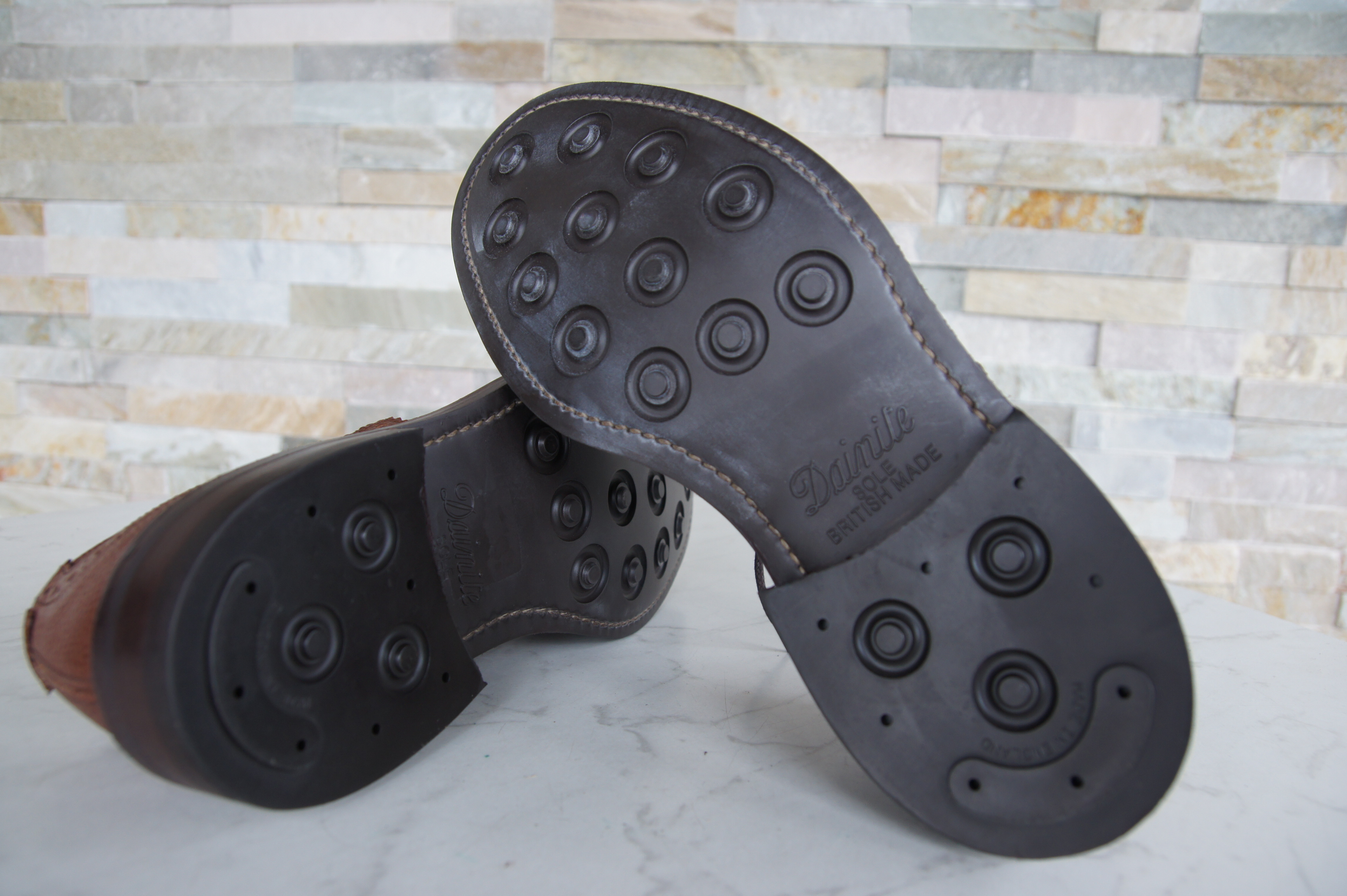 Tricker's Schnürschuhe Halbschuhe Budapester Bourton braun