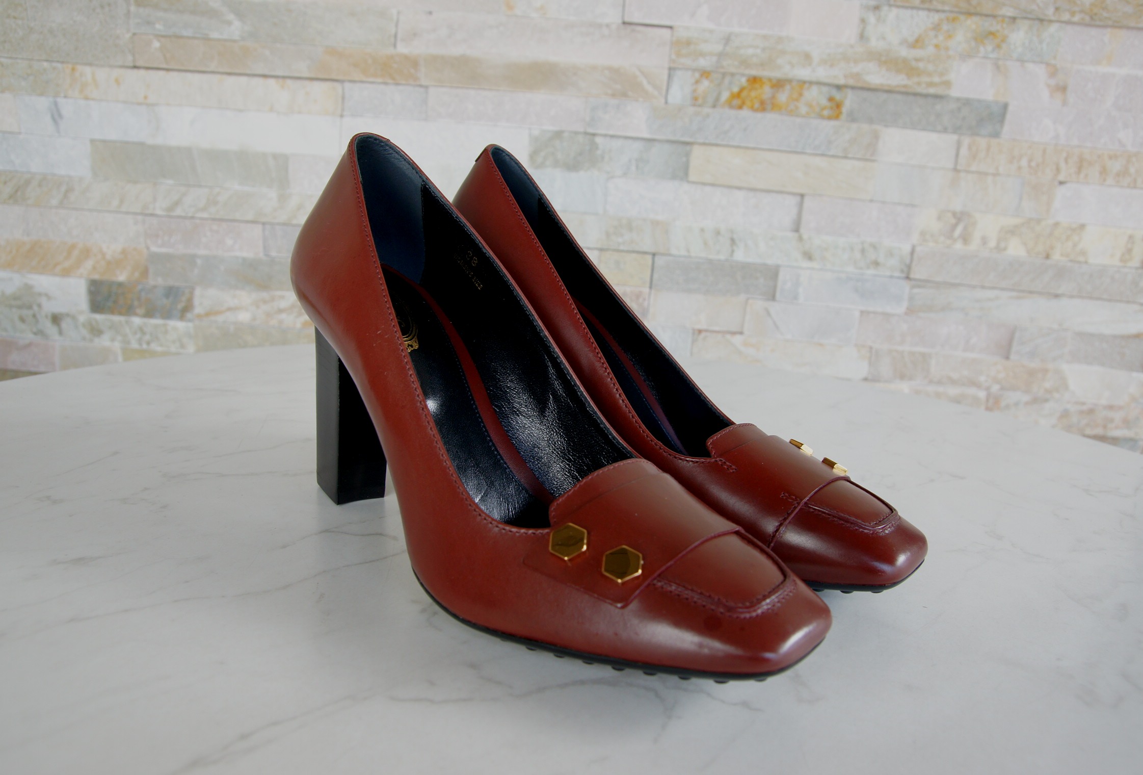 Tod's Pumps High Heels braunrot