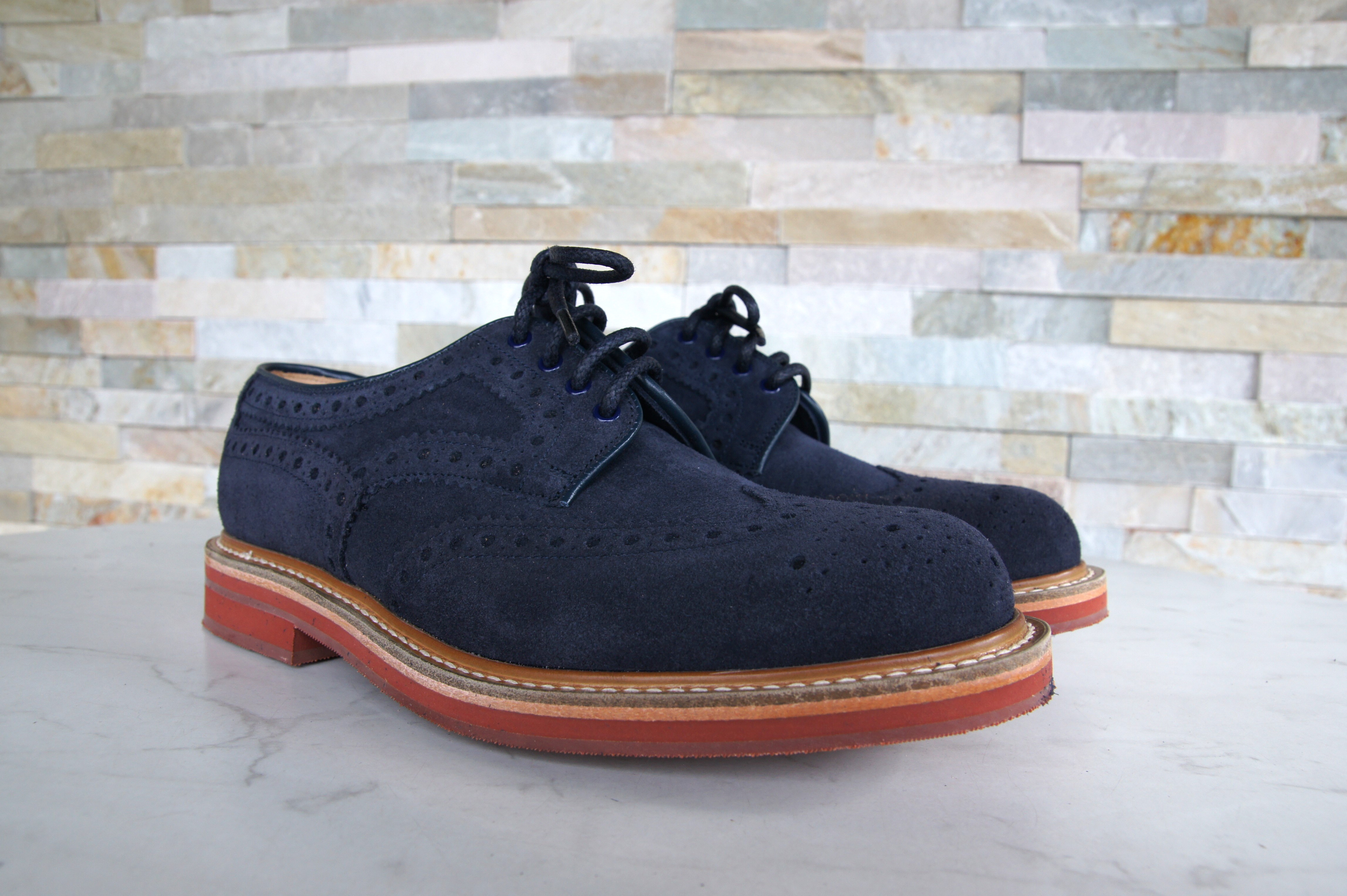 Church's lace -up shoes business otterproof ORBY navy