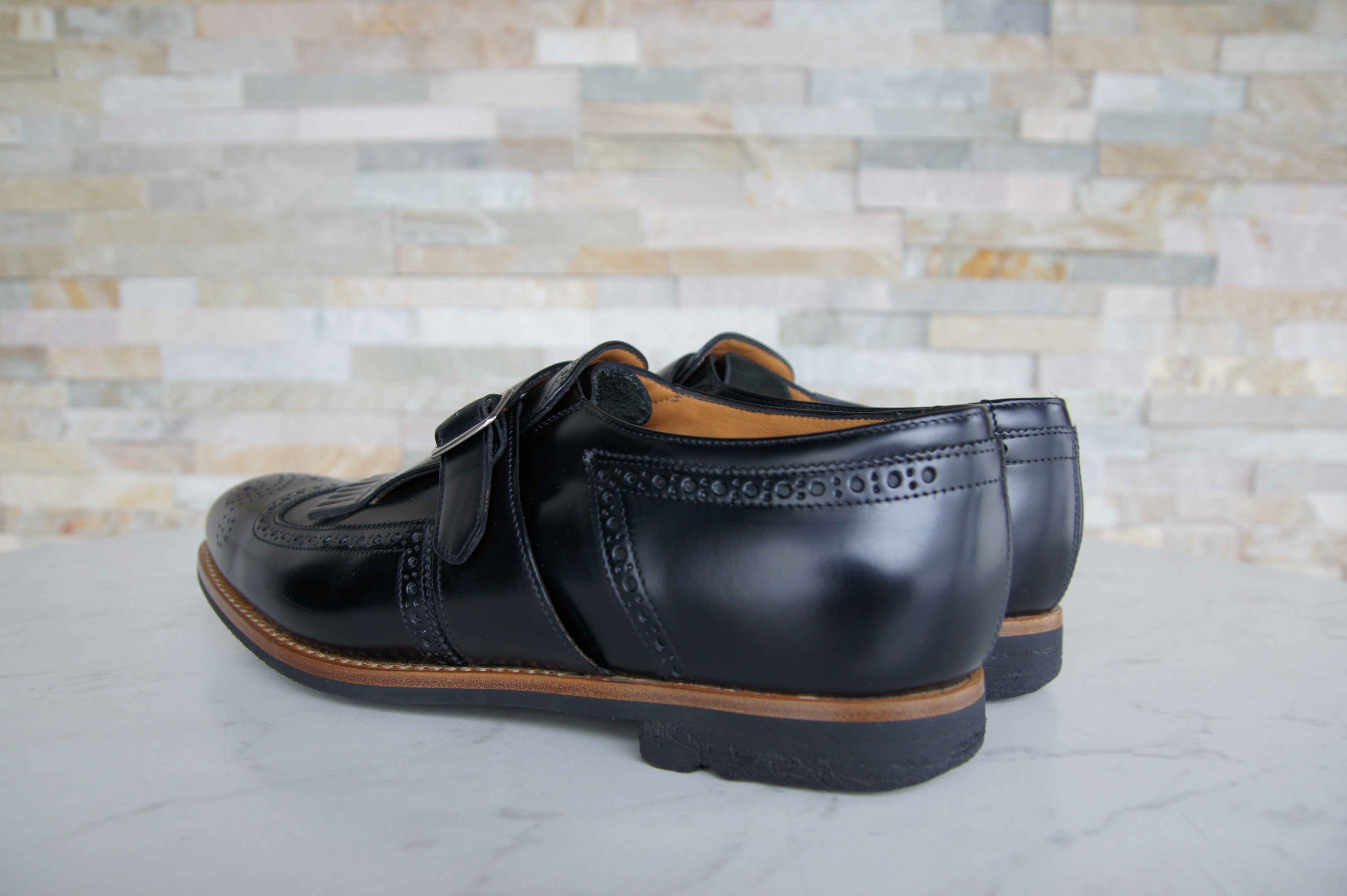 Church's monk strap loafers slipper Shanghai black  