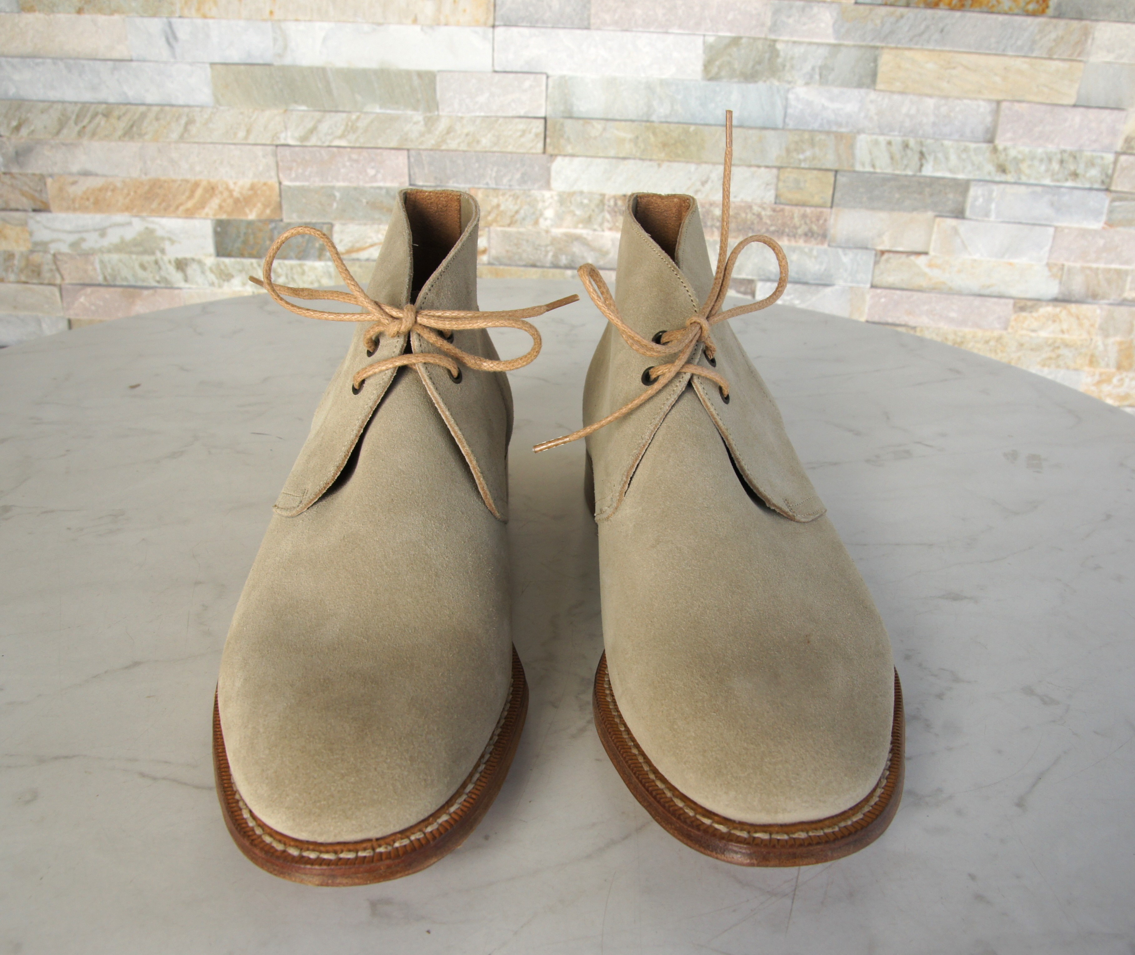 Church's booties lace-up shoes castoro Sahara sand