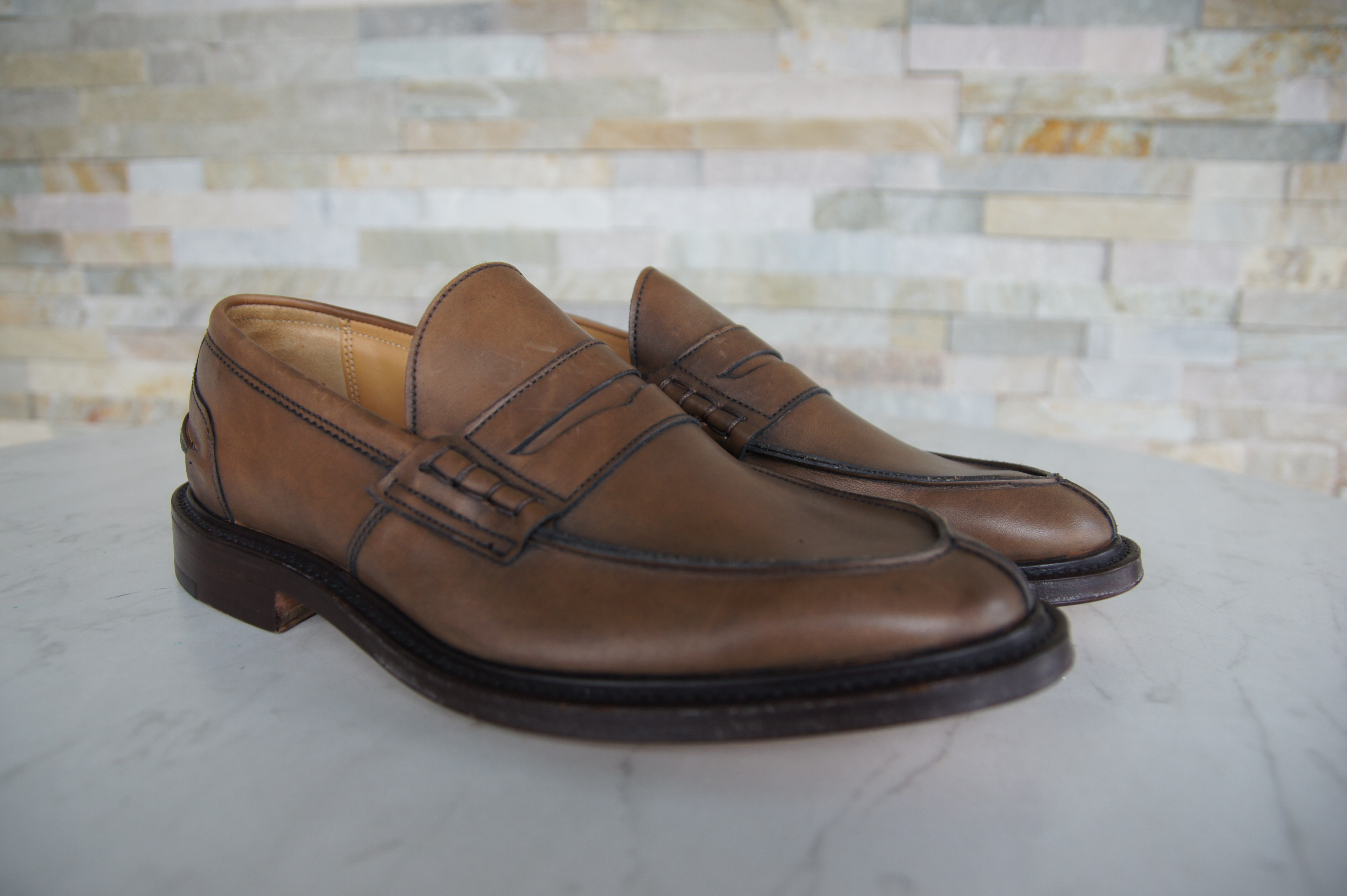 Tricker's Slipper Mokassins Eva Kaffee