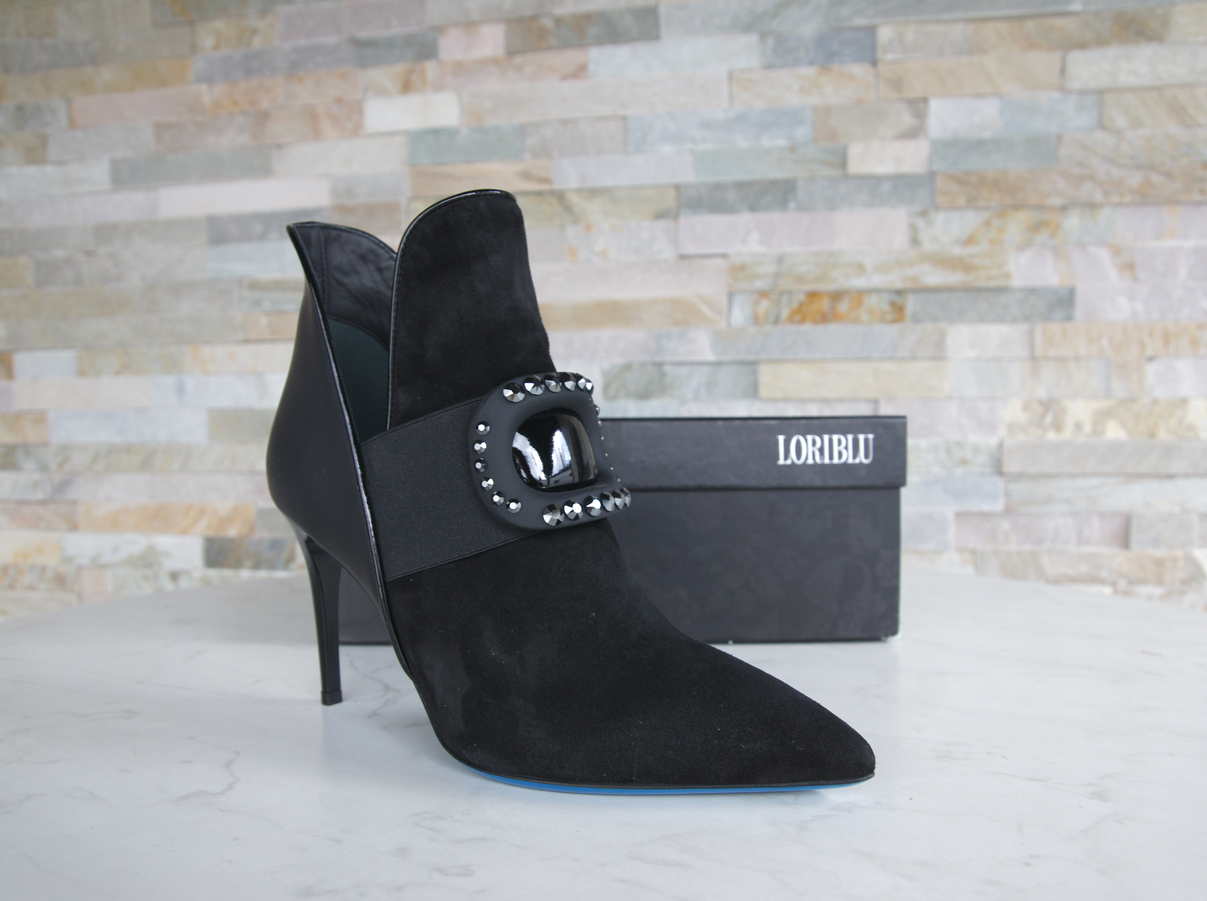 LORIBLU ankle boots booties suede black
