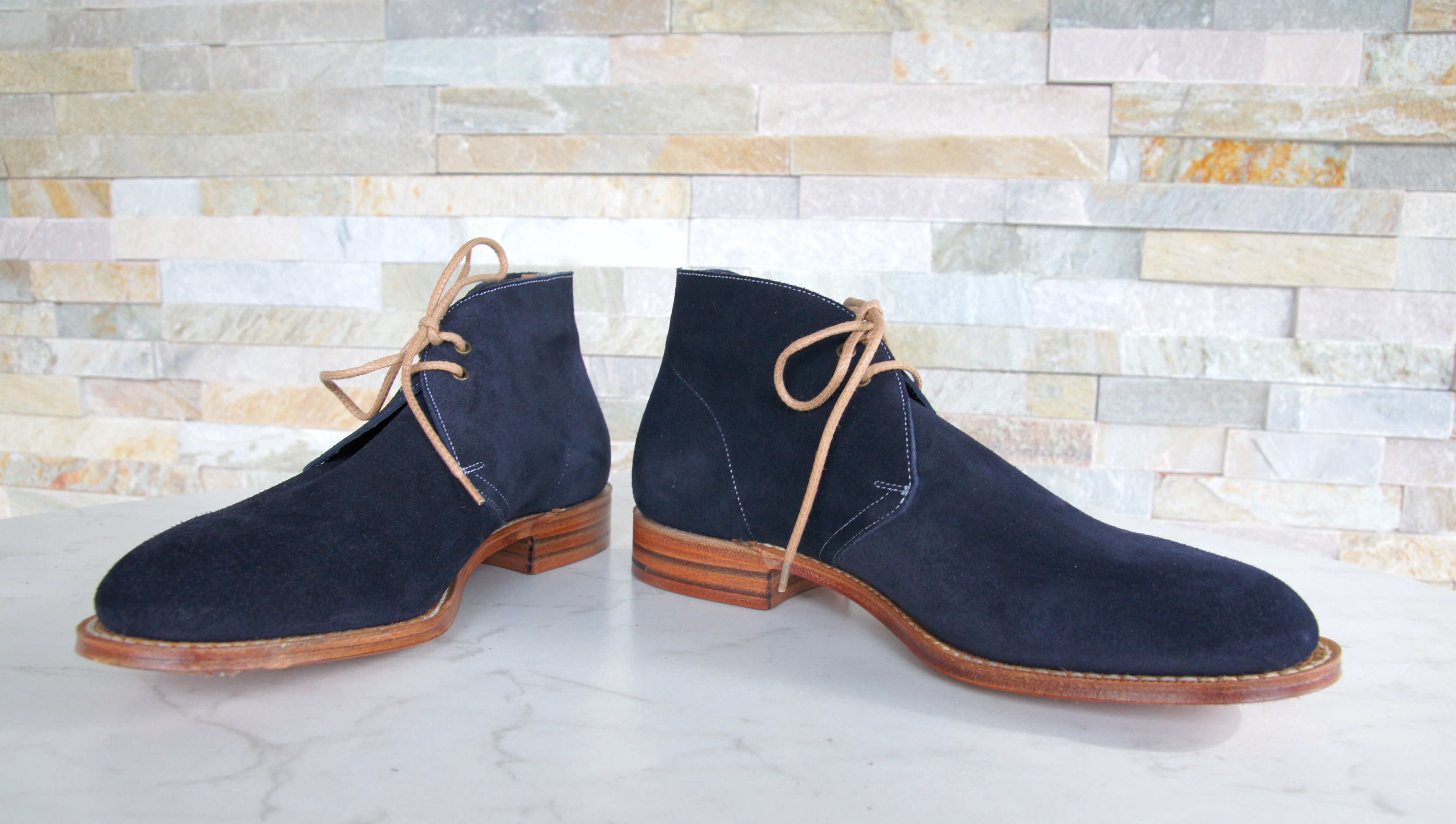 Church's booties lace-up shoes castoro Sahara blue
