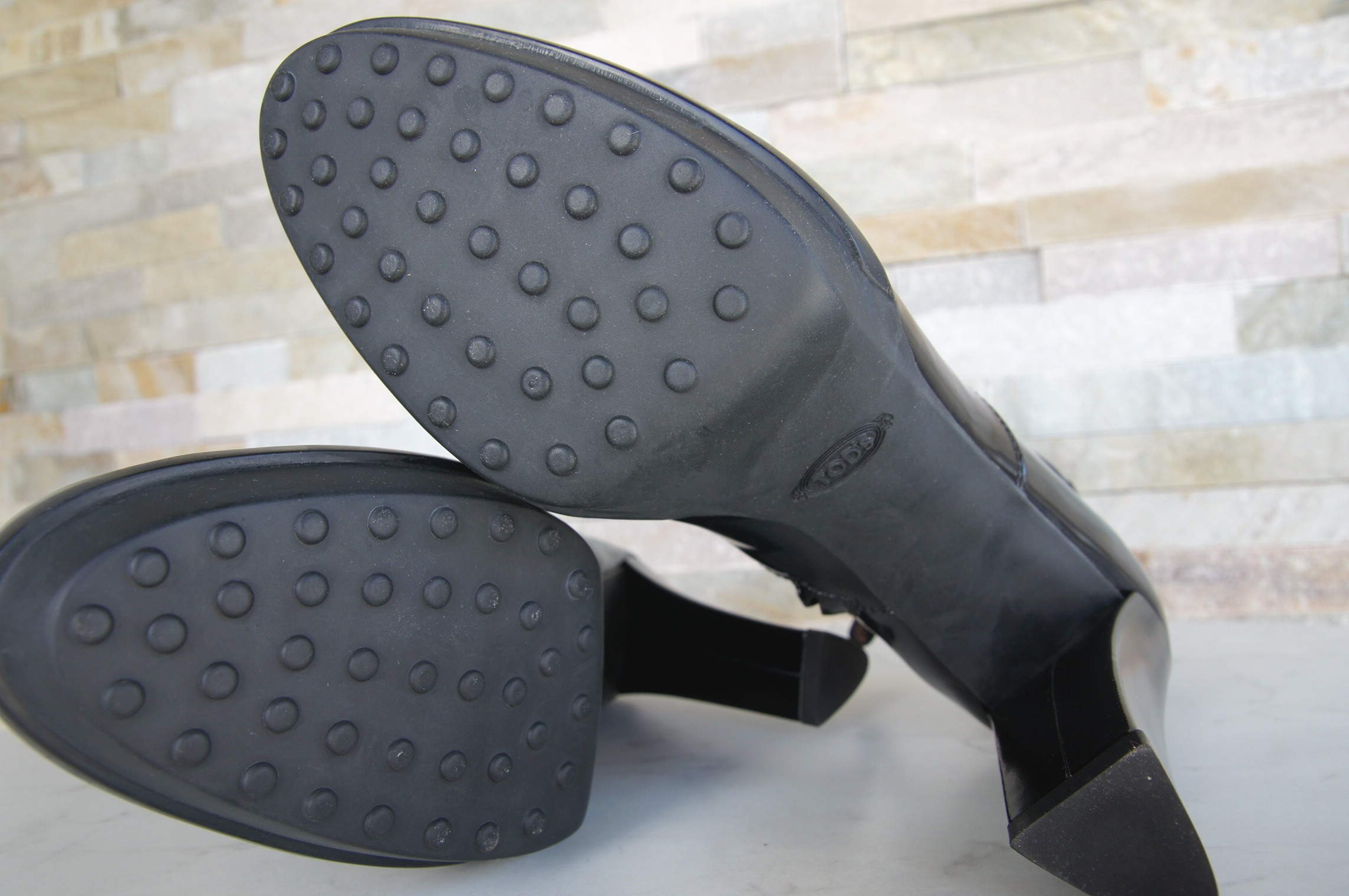 Tod's Plateau Stiefeletten Heels schwarz 