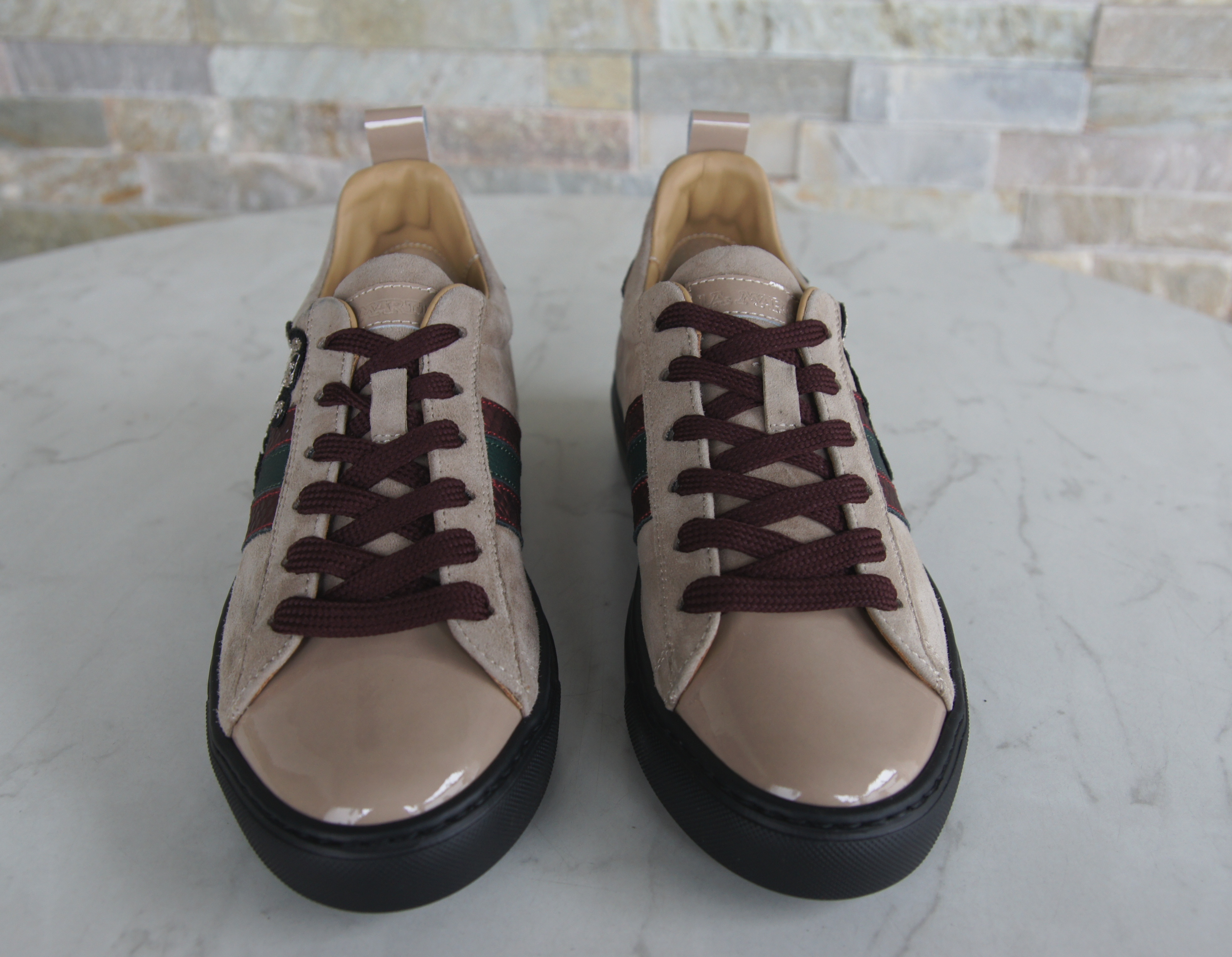 La Martina sneakers lace-up shoes beige