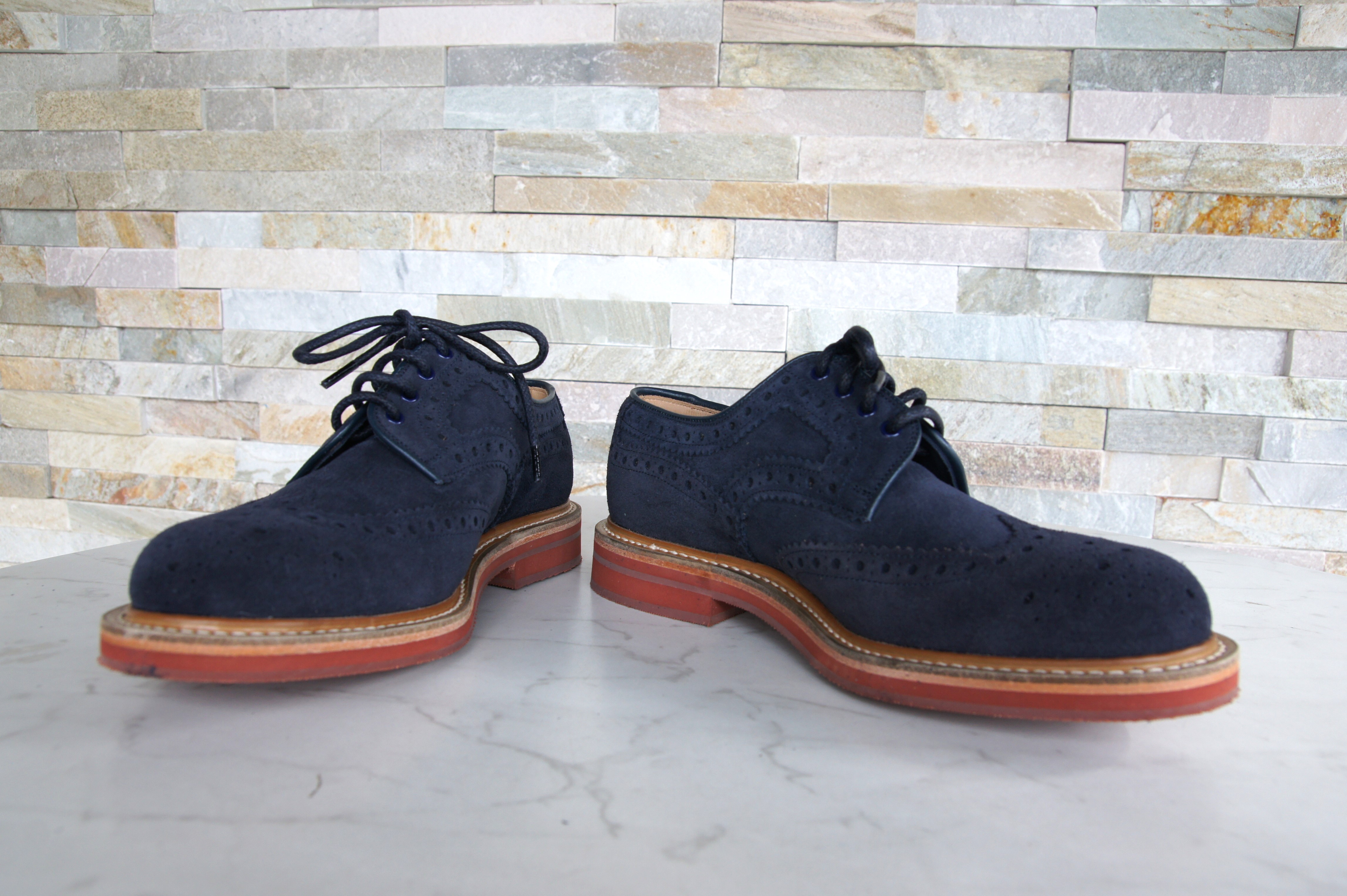 Church's lace -up shoes business otterproof ORBY navy