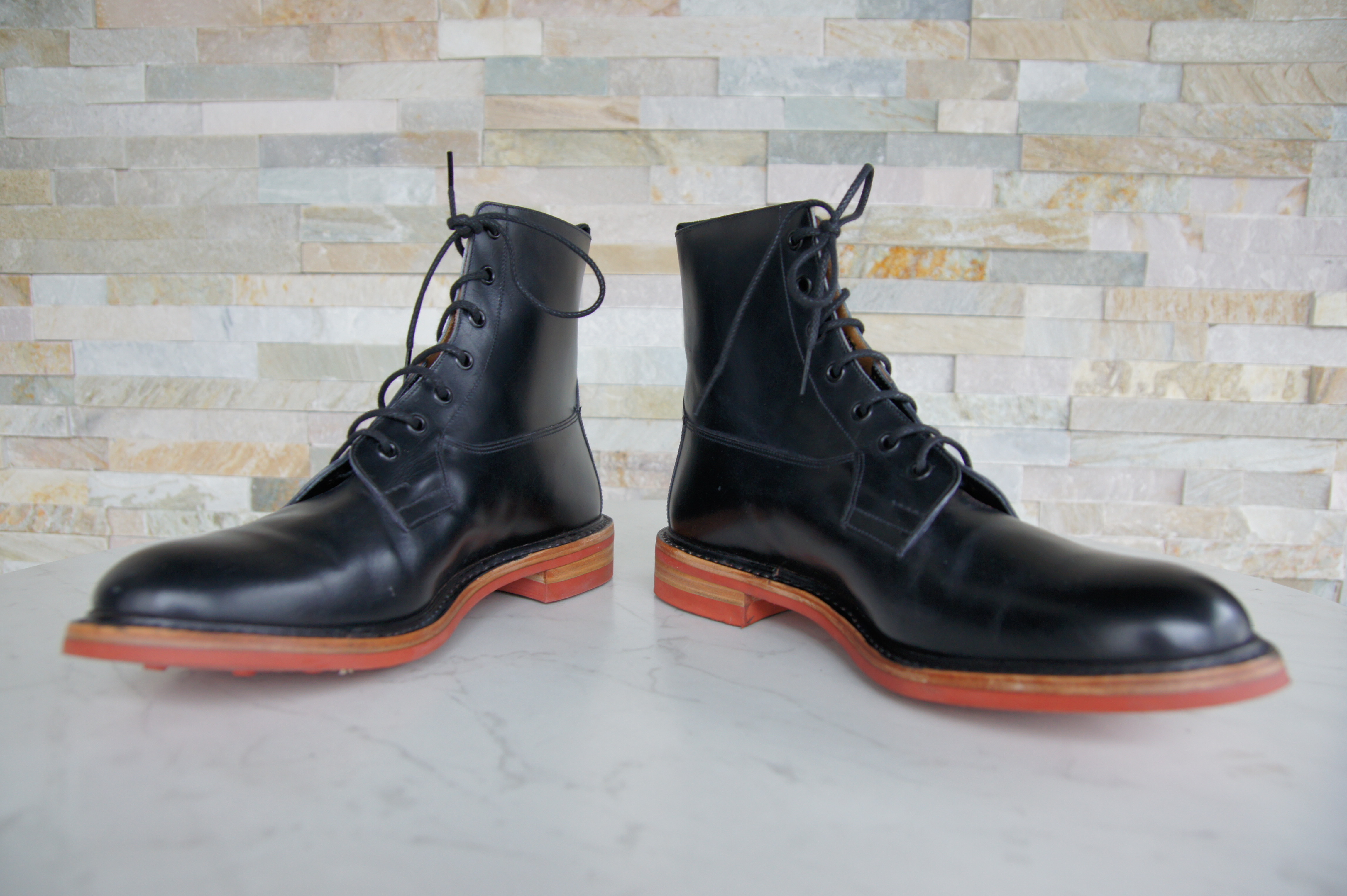 Tricker's ankle boots lace-up shoes Burford Dainite black