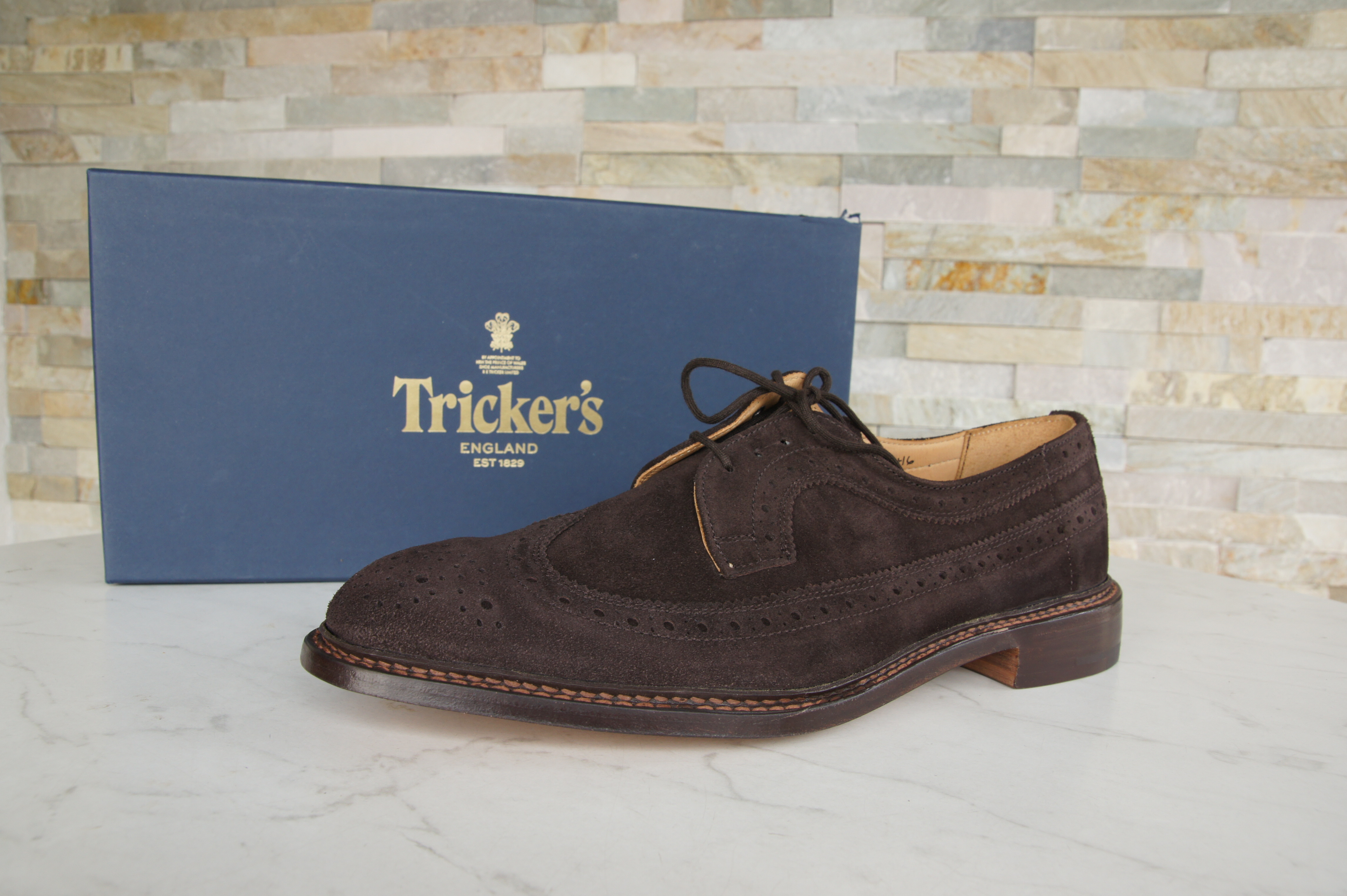 Tricker's Schnürschuhe Halbschuhe Budapester Richard kaffee