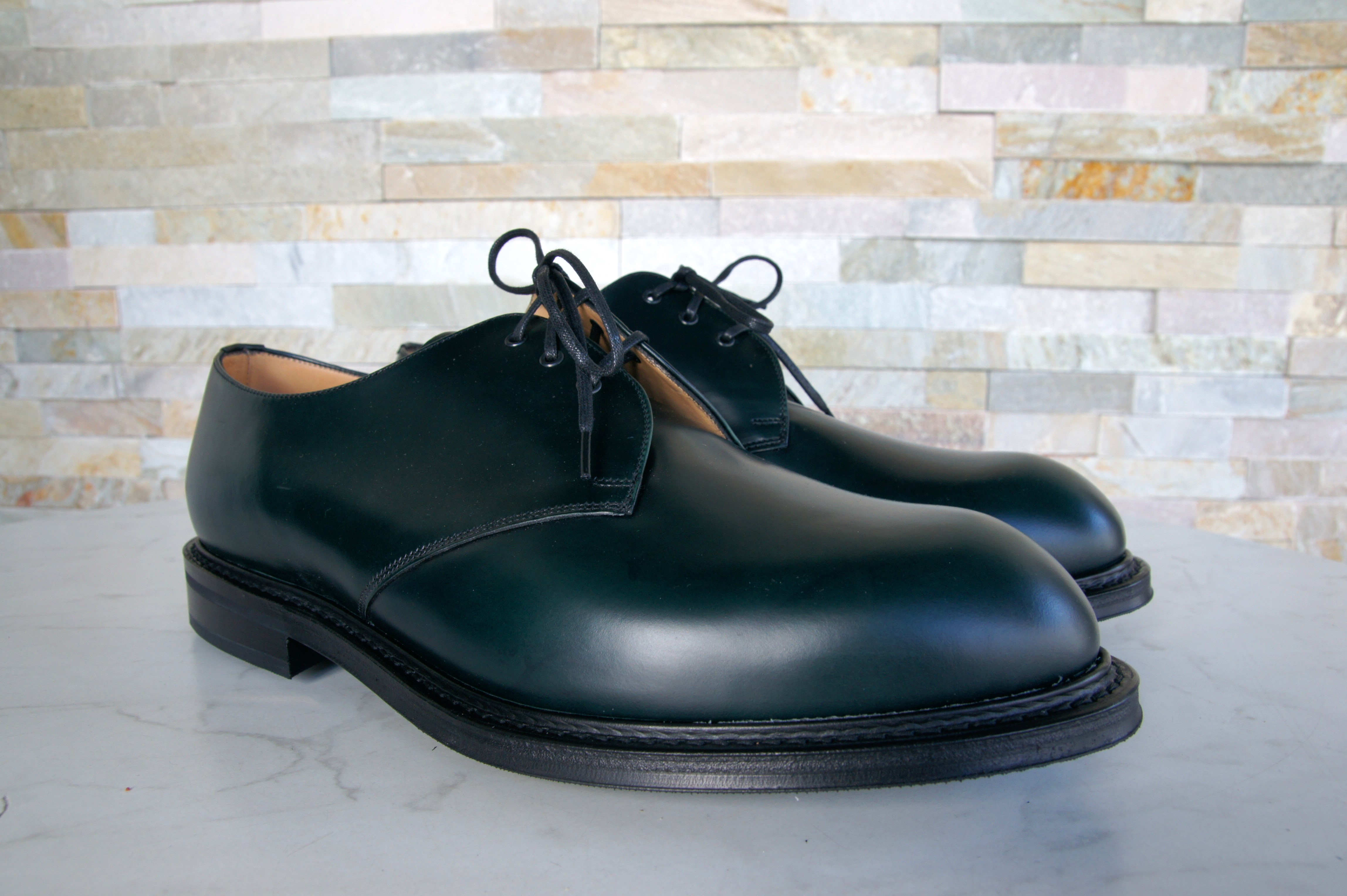 Church's lace -up shoes business Stance dark green